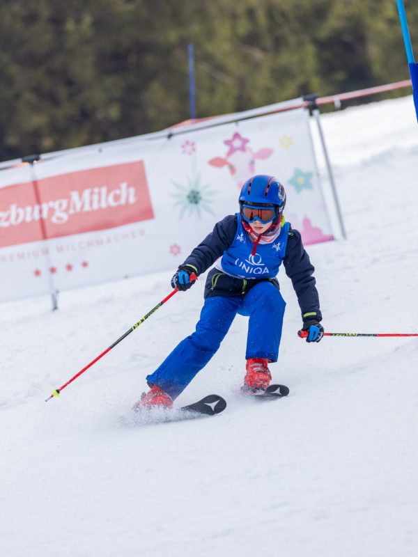 25.02.2024, Semmering, AUT, SalzburgMilch Kids Cup, Semmering 2024, im Bild Teilnehmer // during the SalzburgMilch Kids Cup in Semmering, Austria on 2024/02/25. EXPA Pictures © 2024, PhotoCredit: EXPA/ Dominik Angerer